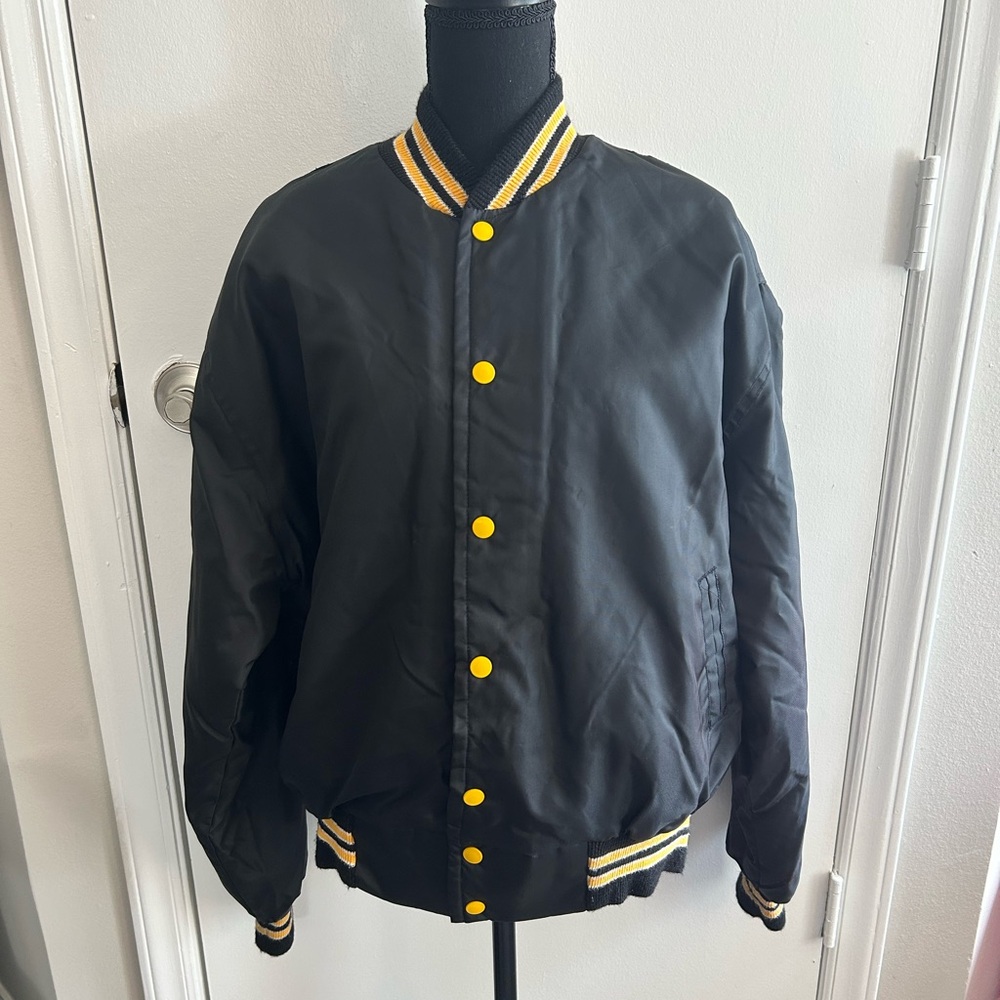 Vtg West Wind Buccaneer Snap Front Quilted Varsity Jacket